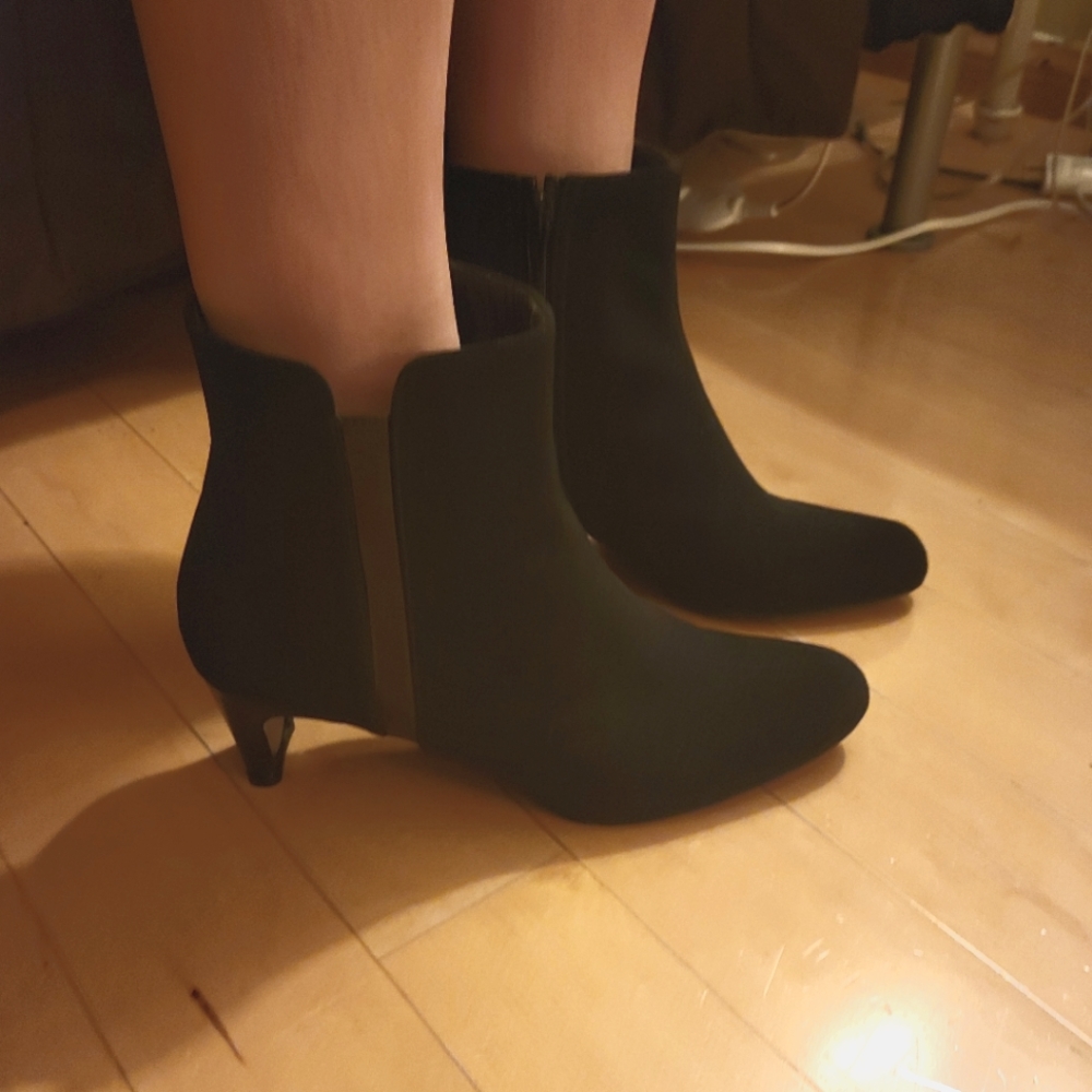 Stuart Weitzman Gore-Tex Fabric Ankle Boots - Picture 8 of 8